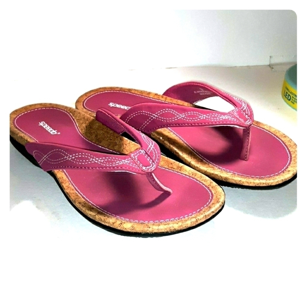 Speedo flip flop sandals pink 6